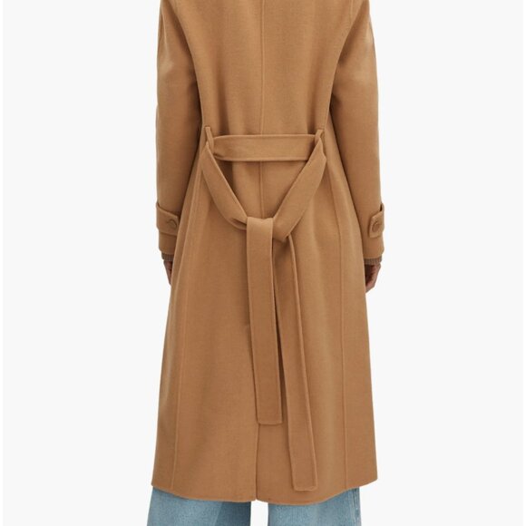 Reiss Emile Belted Wool Blend Coat - Picture 6 of 7
